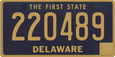 DE license plate 220489