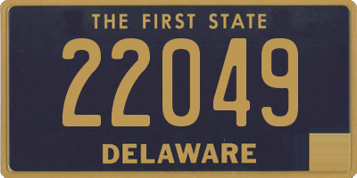 DE license plate 22049