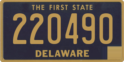 DE license plate 220490