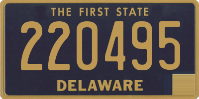 DE license plate 220495