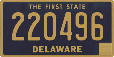 DE license plate 220496