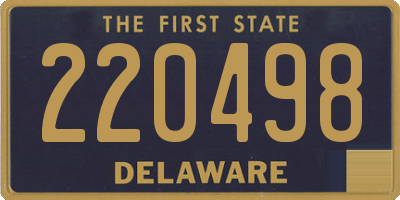 DE license plate 220498