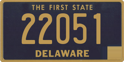 DE license plate 22051