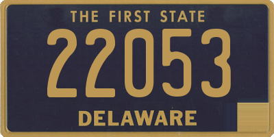 DE license plate 22053