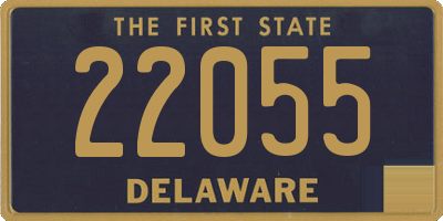 DE license plate 22055