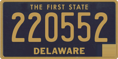 DE license plate 220552