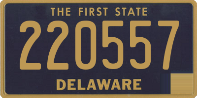 DE license plate 220557