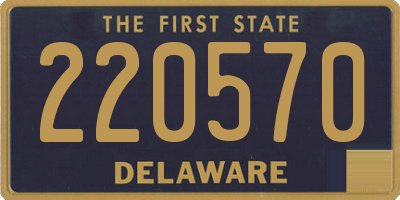 DE license plate 220570