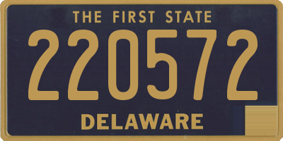 DE license plate 220572