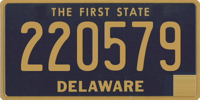 DE license plate 220579