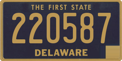DE license plate 220587