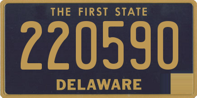 DE license plate 220590