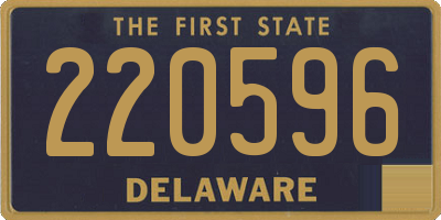 DE license plate 220596