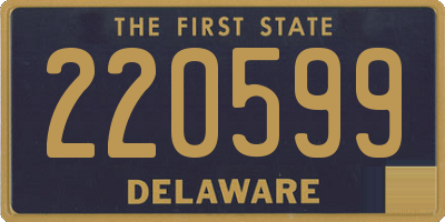 DE license plate 220599