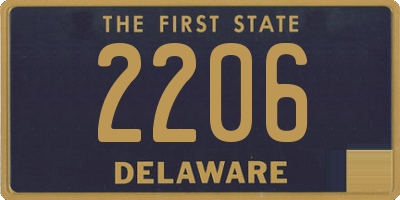 DE license plate 2206