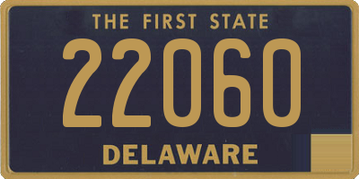 DE license plate 22060