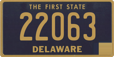 DE license plate 22063