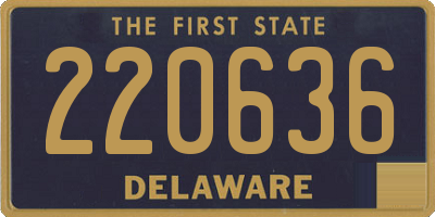 DE license plate 220636