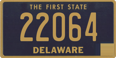 DE license plate 22064