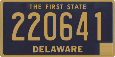 DE license plate 220641