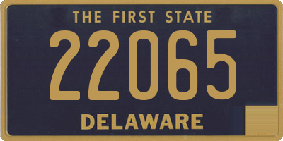 DE license plate 22065