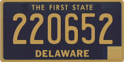 DE license plate 220652