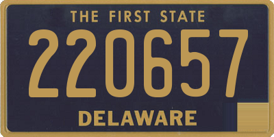 DE license plate 220657