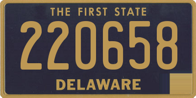 DE license plate 220658