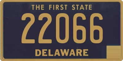 DE license plate 22066