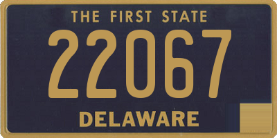 DE license plate 22067