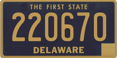 DE license plate 220670