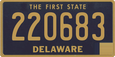 DE license plate 220683