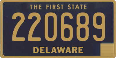 DE license plate 220689