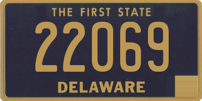 DE license plate 22069