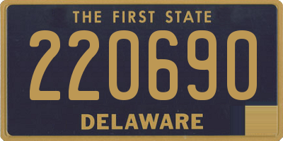 DE license plate 220690