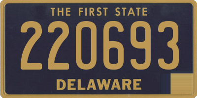 DE license plate 220693