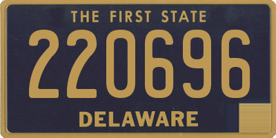 DE license plate 220696
