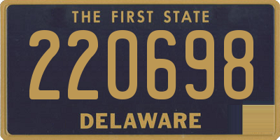 DE license plate 220698
