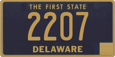 DE license plate 2207