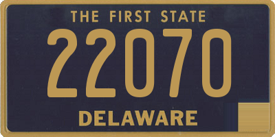 DE license plate 22070