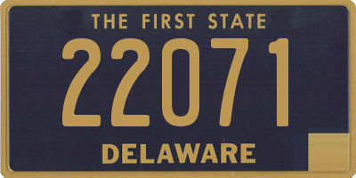 DE license plate 22071