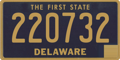 DE license plate 220732