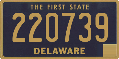 DE license plate 220739