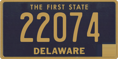 DE license plate 22074