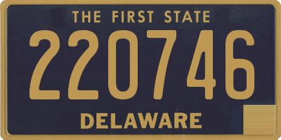 DE license plate 220746