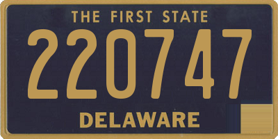 DE license plate 220747