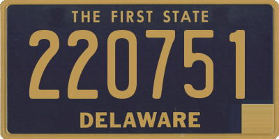 DE license plate 220751