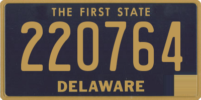 DE license plate 220764