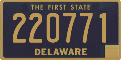 DE license plate 220771
