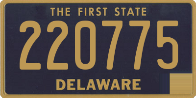 DE license plate 220775